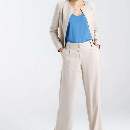 Nife Chic Relaxed Fit Wide Leg Trousers for Women Everyday - Très Elite