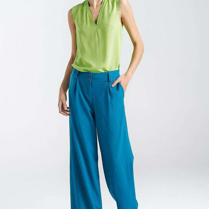 Nife Chic Relaxed Fit Wide Leg Trousers for Women Everyday - Très Elite