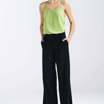 Nife Chic Relaxed Fit Wide Leg Trousers for Women Everyday - Très Elite