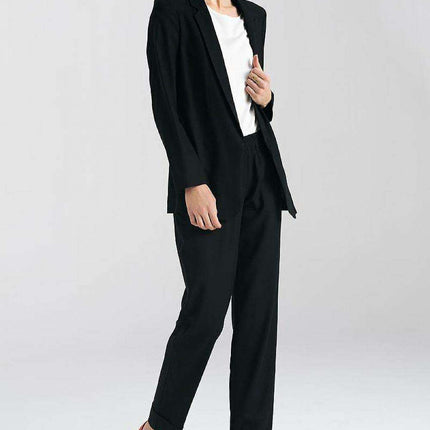 Nife Womens Effortlessly Chic Green Straight Leg Trousers - Très Elite