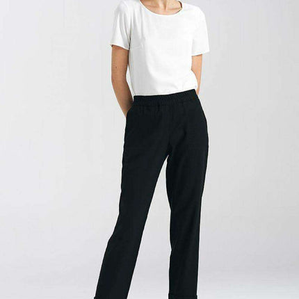 Nife Womens Effortlessly Chic Green Straight Leg Trousers - Très Elite