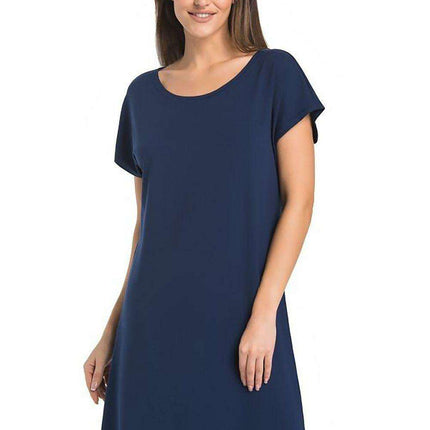 Nighttime Elegance Black Nightshirt Dress for Women - Très Elite
