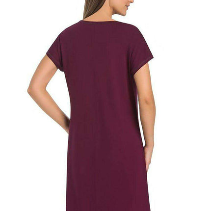 Nighttime Elegance Black Nightshirt Dress for Women - Très Elite