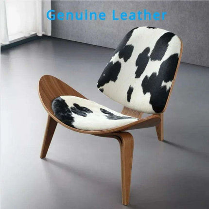 Nordic Artistic Solid Wood Lounge Chair with Unique Airplane Shell Design - Très Elite