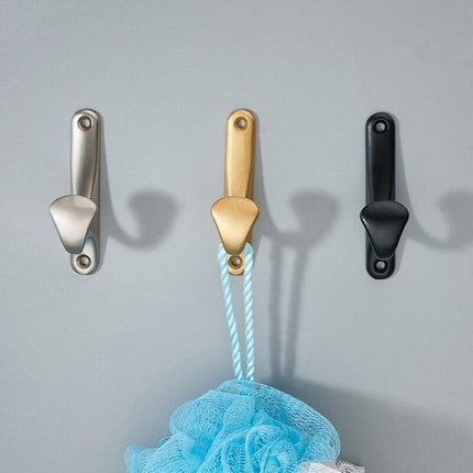 Nordic Charm Wall Hooks: Stylish Zinc Alloy Organizer for Elegant Home Interiors