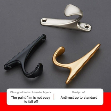 Nordic Charm Wall Hooks: Stylish Zinc Alloy Organizer for Elegant Home Interiors