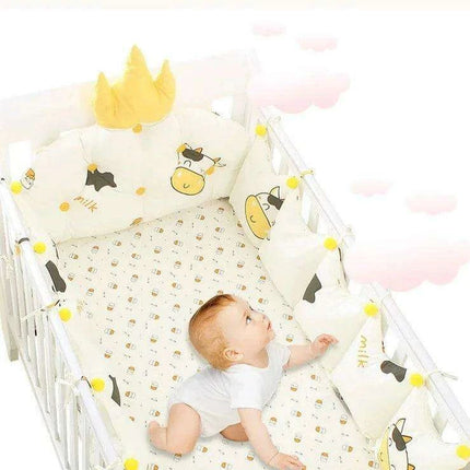 Nordic Chic 5-Piece Cotton Baby Crib Bedding Ensemble with Scandinavian Influence - Très Elite