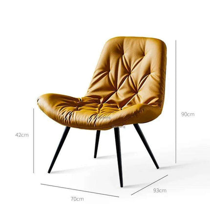 Nordic Elegance Leather Single Sofa: Redefine Comfort and Style in Your Living Space - Très Elite