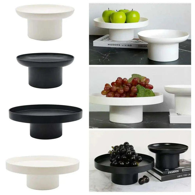 Nordic Elegance Round ABS Tray for Desserts and Home Styling