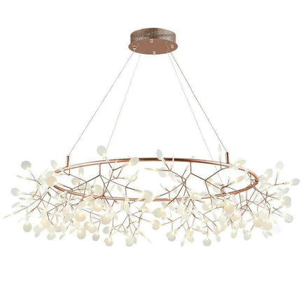 Nordic Firefly Chandelier: Customizable Rose Gold & Black Lighting Masterpiece- Très Elite- Très Elite