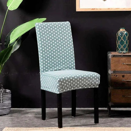 Nordic Floral Stretch Chair Slipcover in Yellow and Tan..