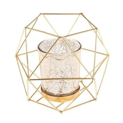 Nordic Grace Iron Candle Holder Set - Stylish Accent for Contemporary Interiors