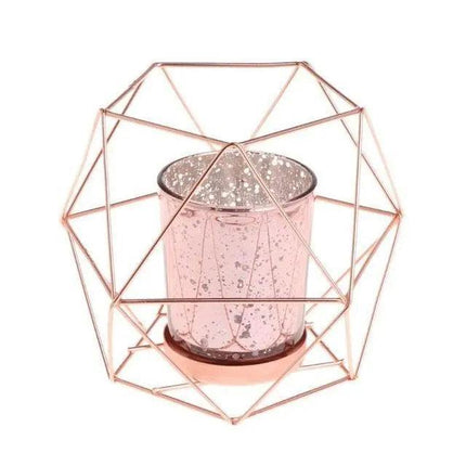 Nordic Grace Iron Candle Holder Set - Stylish Accent for Contemporary Interiors