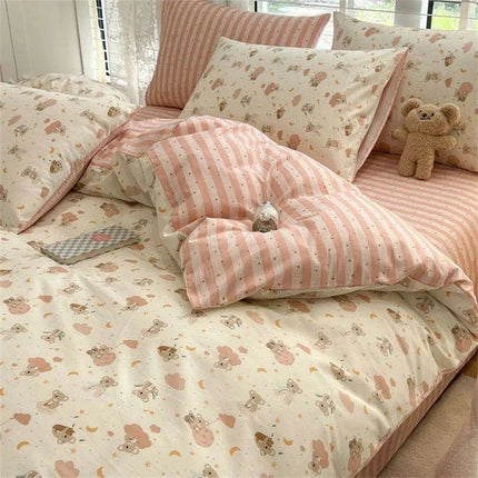 Nordic Lattice Green Grid Bedding Ensemble - Très Elite