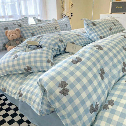 Nordic Lattice Green Grid Bedding Ensemble - Très Elite