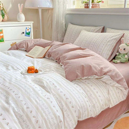 Nordic Lattice Green Grid Bedding Ensemble - Très Elite