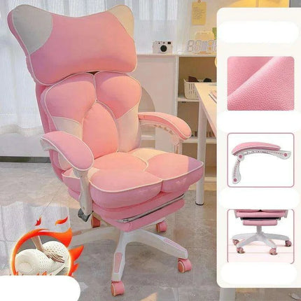 Nordic Luxe Gaming Chair with Genuine Leather and 360-Degree Swivel - Très Elite