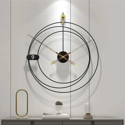 Nordic Minimalist Iron Wall Clock: Elegant Design with Silent Functionality - Très Elite