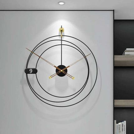 Nordic Minimalist Iron Wall Clock: Elegant Design with Silent Functionality - Très Elite
