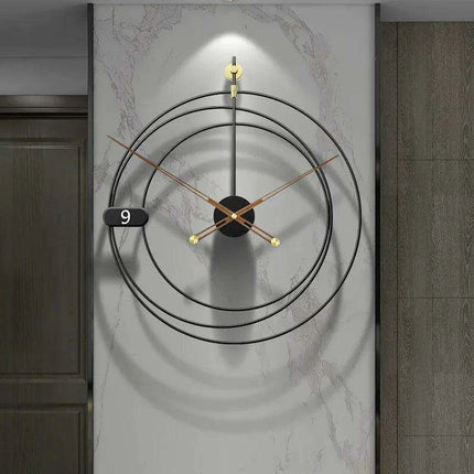 Nordic Minimalist Iron Wall Clock: Elegant Design with Silent Functionality - Très Elite