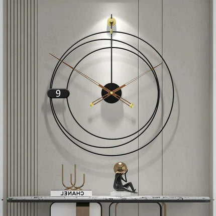 Nordic Minimalist Iron Wall Clock: Elegant Design with Silent Functionality - Très Elite