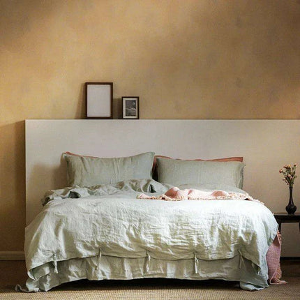 Nordic Simple & Opulence 100% Linen Duvet Cover Set - Très Elite