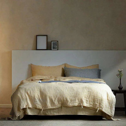 Nordic Simple & Opulence 100% Linen Duvet Cover Set - Très Elite