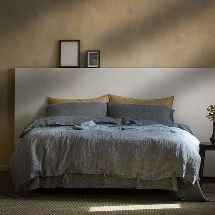Nordic Simple & Opulence 100% Linen Duvet Cover Set - Très Elite
