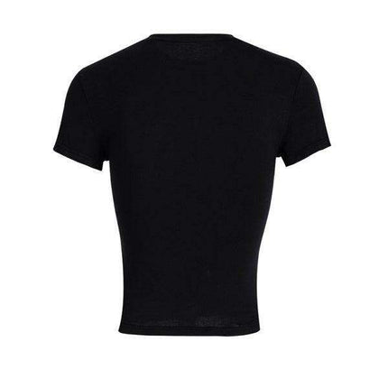 Nostalgic Y2K Women's Curve-Hugging Slim Fit Tee - Très Elite