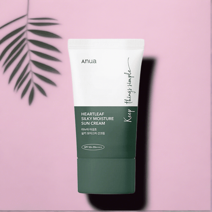 Nourishing Daily Defense Sunscreen with Heartleaf Extract - SPF50+ Protection.