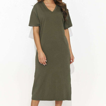 Numinous Knit Dress with Back Slit for Effortless Elegance - Très Elite