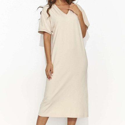 Numinous Knit Dress with Back Slit for Effortless Elegance - Très Elite