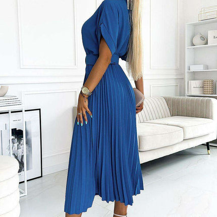 Numoco Envelope Neckline Midi Dress - Très Elite