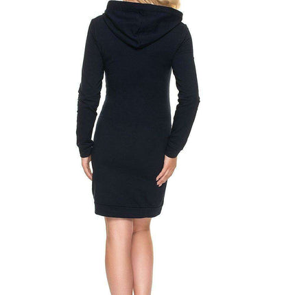 Nursing-Friendly Hooded Maternity Dress with Kangaroo Pocket - Très Elite