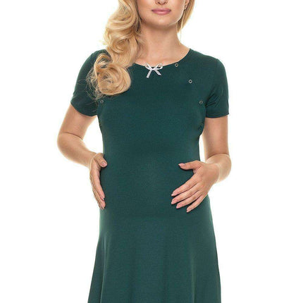 Nursing-Friendly Peekaboo Bow Maternity Sleepwear - Très Elite