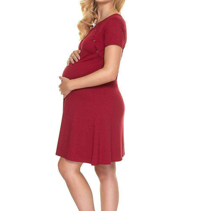Nursing-Friendly Peekaboo Bow Maternity Sleepwear - Très Elite