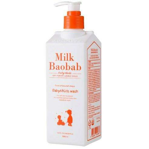 Nurturing Baobab Milk Cleansing Wash for Kids by Bioklasse - Gentle Natural Formula 500ml