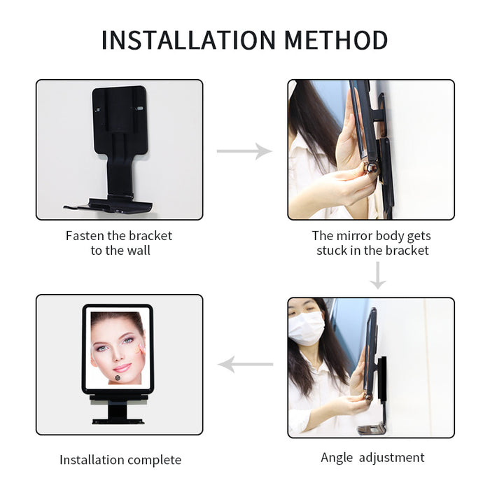Smart LED Mirror for Men's Grooming and Self-Care Mastery