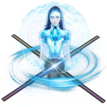 3D Fan Hologram Projector – Eaye-Catching Logo Display & Easy S