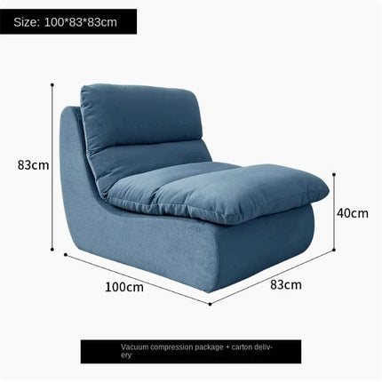 Vacuum-Compressed Lazy Sofa Chair - Washable, Space-Saving