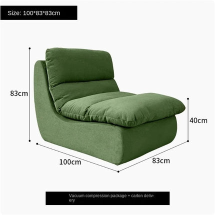 Vacuum-Compressed Lazy Sofa Chair - Washable, Space-Saving