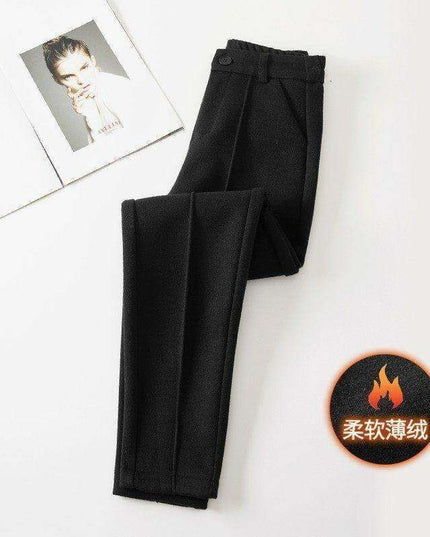 Cozy Chic Women's Velvet Harem Pants for Winter