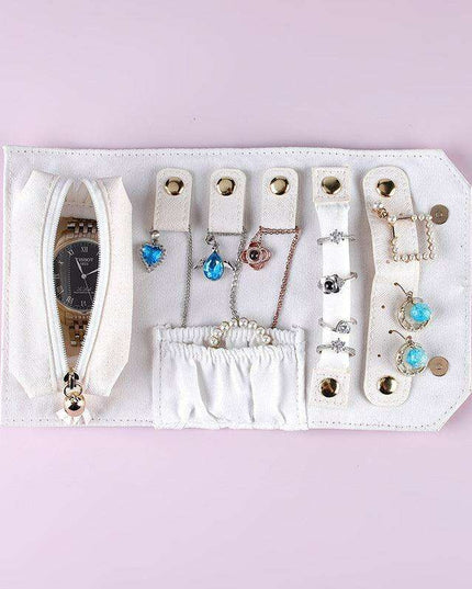 Elegant Portable Jewelry Organizer with Long Strip Design