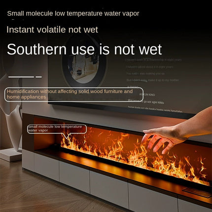 Modern 3D Steam Fireplace Insert & Humidifier for Home
