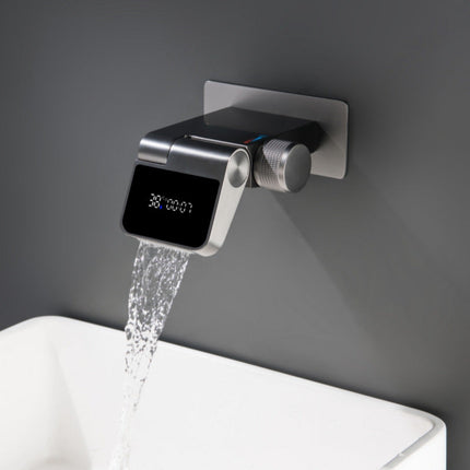 Concealed Wall-Mounted Waterfall Faucet - Full Copper, Digital