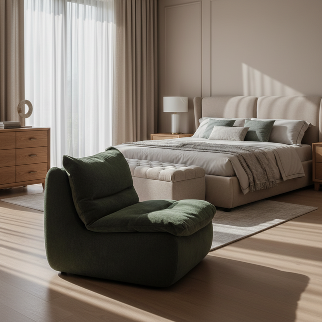Vacuum-Compressed Lazy Sofa Chair - Washable, Space-Saving