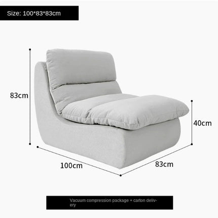 Vacuum-Compressed Lazy Sofa Chair - Washable, Space-Saving