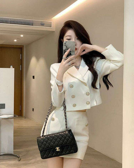 Elegant French Style Double Set - Fashionable Women’s Ensemble