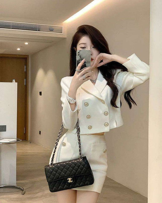 Elegant French Style Double Set - Fashionable Women’s Ensemble