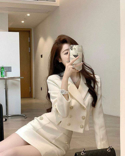 Elegant French Style Double Set - Fashionable Women’s Ensemble